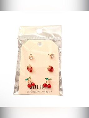 Crystal Avenue Earring Set NWT